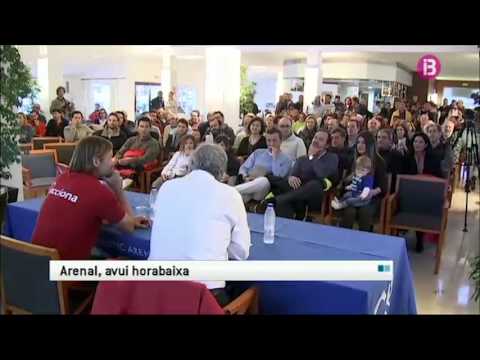 Noticia a IB3 TV de la xarla, col.loqui de Bubi Sansó al CNA