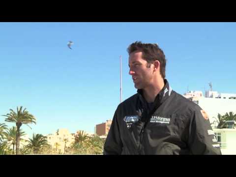 Interview with Ben Ainslie in Club Nautic Arenal before his London 2012 Gold medal