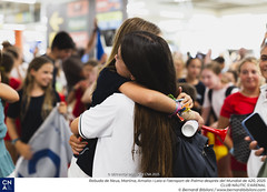 Rebuda de Neus, Martina, Amalia i Laia a l’aeroport de Palma de després del Mundial de 420, 2025