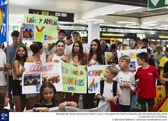 Rebuda de Neus, Martina, Amalia i Laia a l’aeroport de Palma de després del Mundial de 420, 2025