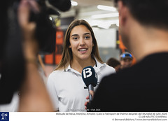 Rebuda de Neus, Martina, Amalia i Laia a l’aeroport de Palma de després del Mundial de 420, 2025